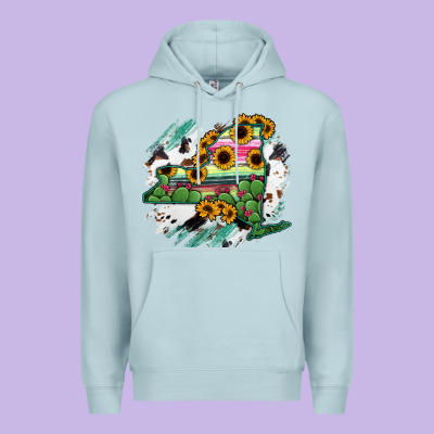 New York State Map Premium Hoodie Designed By Ranaportraitstore