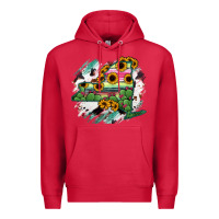 Cardinal New York State Map Premium Hoodie - RanaPortraitStore
