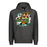 Charcoal Heather New York State Map Premium Hoodie - RanaPortraitStore