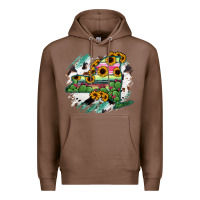 Chestnut New York State Map Premium Hoodie - RanaPortraitStore