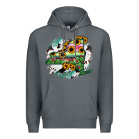 Rock New York State Map Premium Hoodie - RanaPortraitStore