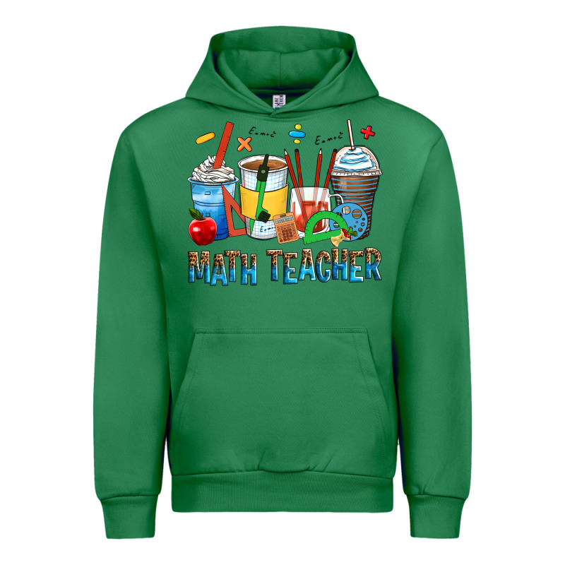 Math Teacher Coffee Cups Urban Hoodie by Zillion Design Studio | Teevron