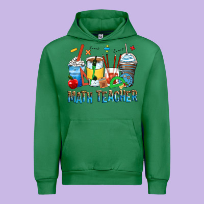 Math Teacher Coffee Cups Urban Hoodie Designed By Zillion Design Studio