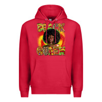 Cardinal Black queen juneteenth Premium Hoodie - Zillion Design Studio