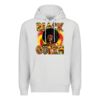 Dove Grey Black queen juneteenth Premium Hoodie - Zillion Design Studio