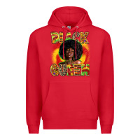 Red Black queen juneteenth Premium Hoodie - Zillion Design Studio