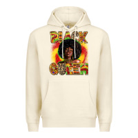 Sandshell Black queen juneteenth Premium Hoodie - Zillion Design Studio