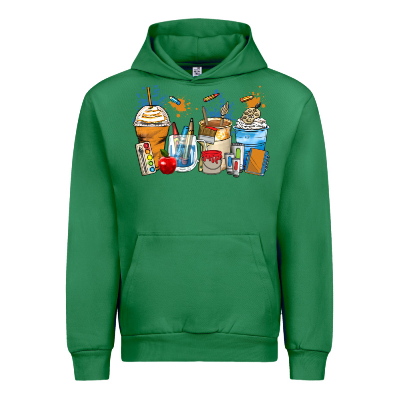 Art Teacher Coffee Cups Urban Hoodie by Zillion Design Studio | Teevron