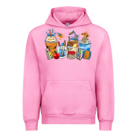 Fuchsia Pink art teacher coffee cups Urban Hoodie - Zillion Design Studio