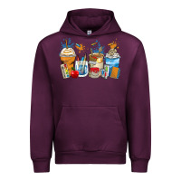 Mauve Wine art teacher coffee cups Urban Hoodie - Zillion Design Studio