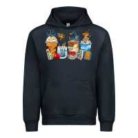 Navy art teacher coffee cups Urban Hoodie - Zillion Design Studio