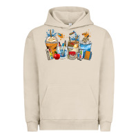 Pigment French Oak art teacher coffee cups Urban Hoodie - Zillion Design Studio
