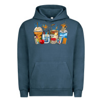 Pigment Midnight Navy art teacher coffee cups Urban Hoodie - Zillion Design Studio