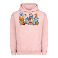 Pigment Salmon art teacher coffee cups Urban Hoodie - Zillion Design Studio