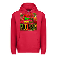 Cardinal Black strong proud Nurse juneteeenth Premium Hoodie - Zillion Design Studio