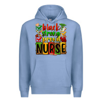 Colony Blue Black strong proud Nurse juneteeenth Premium Hoodie - Zillion Design Studio