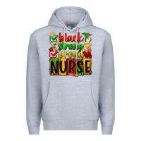 Heather Grey Black strong proud Nurse juneteeenth Premium Hoodie - Zillion Design Studio