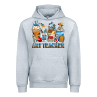 Heather Grey art teacher coffee cups Urban Hoodie - Zillion Design Studio