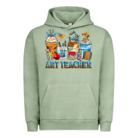 Pigment Oil Green art teacher coffee cups Urban Hoodie - Zillion Design Studio