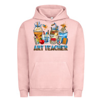Pigment Salmon art teacher coffee cups Urban Hoodie - Zillion Design Studio