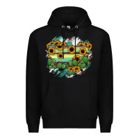 Black Pennsylvania State Map Premium Hoodie - RanaPortraitStore