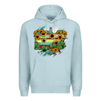 Blue Mist Pennsylvania State Map Premium Hoodie - RanaPortraitStore