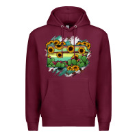 Burgundy Pennsylvania State Map Premium Hoodie - RanaPortraitStore