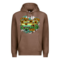 Chestnut Pennsylvania State Map Premium Hoodie - RanaPortraitStore