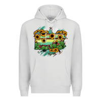 Dove Grey Pennsylvania State Map Premium Hoodie - RanaPortraitStore