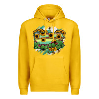 Lemon Pennsylvania State Map Premium Hoodie - RanaPortraitStore