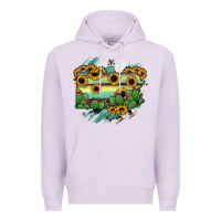 Lilac Pennsylvania State Map Premium Hoodie - RanaPortraitStore