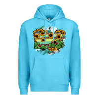 Ocean Blue Pennsylvania State Map Premium Hoodie - RanaPortraitStore