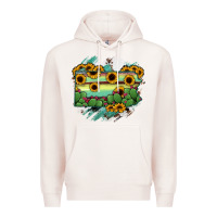 Pale Pink Pennsylvania State Map Premium Hoodie - RanaPortraitStore