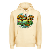 Pina Colada Pennsylvania State Map Premium Hoodie - RanaPortraitStore