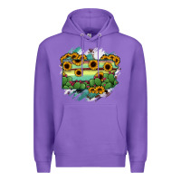 Purple Pennsylvania State Map Premium Hoodie - RanaPortraitStore