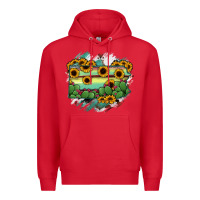 Red Pennsylvania State Map Premium Hoodie - RanaPortraitStore