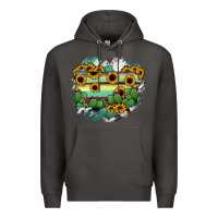 Smoke Pennsylvania State Map Premium Hoodie - RanaPortraitStore