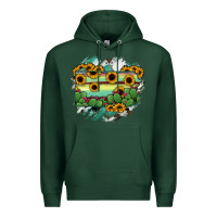 Sports Green Pennsylvania State Map Premium Hoodie - RanaPortraitStore
