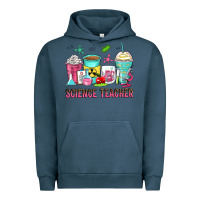 Pigment Midnight Navy science teacher coffee cups Urban Hoodie - Zillion Design Studio