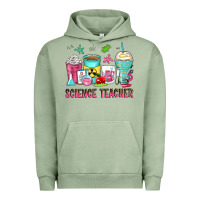 Pigment Oil Green science teacher coffee cups Urban Hoodie - Zillion Design Studio