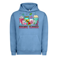 Pigment Pebble Blue science teacher coffee cups Urban Hoodie - Zillion Design Studio