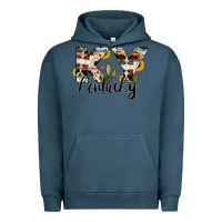 Pigment Midnight Navy kentucky state cowhide serape cactus Urban Hoodie - RanaPortraitStore