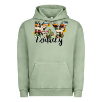 Pigment Oil Green kentucky state cowhide serape cactus Urban Hoodie - RanaPortraitStore