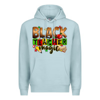 Blue Mist Black Teacher magic juneteenth Premium Hoodie - Zillion Design Studio