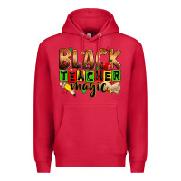 Cardinal Black Teacher magic juneteenth Premium Hoodie - Zillion Design Studio