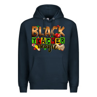 Navy Black Teacher magic juneteenth Premium Hoodie - Zillion Design Studio