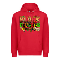 Red Black Teacher magic juneteenth Premium Hoodie - Zillion Design Studio