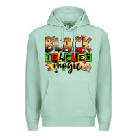 Seafoam Black Teacher magic juneteenth Premium Hoodie - Zillion Design Studio