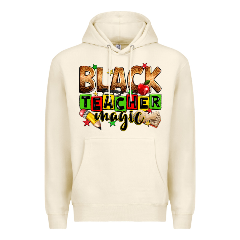 Black Teacher Magic Juneteenth Premium Hoodie by Zillion Design Studio | Teevron
