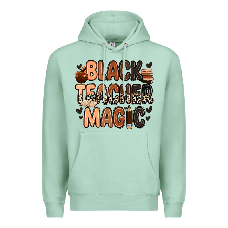 Black Teacher Magic Juneteenth Premium Hoodie by Zillion Design Studio | Teevron